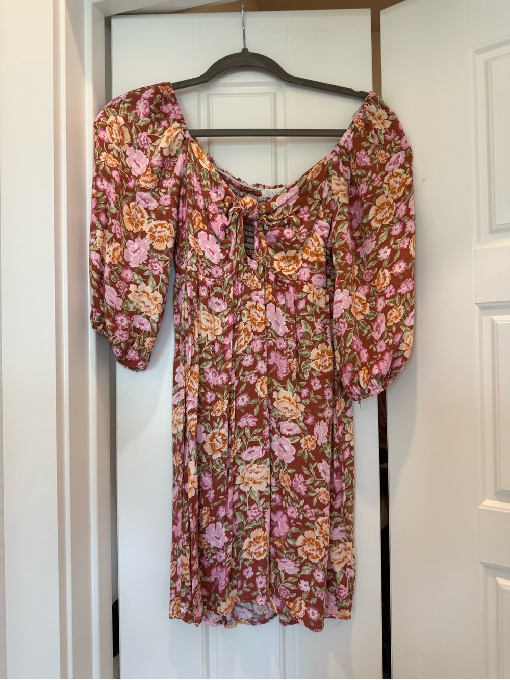 Floral cotton dress